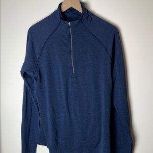 Lululemon Blue Live in Practice Quarter-Zip Pullover Size M